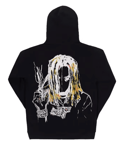 Revenge Durk Painting Hoodie Black