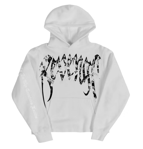 Revenge Juice Wrld Collage Hoodie White