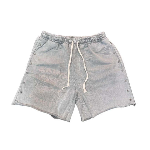 Saint Vanity Terry Shorts Grey
