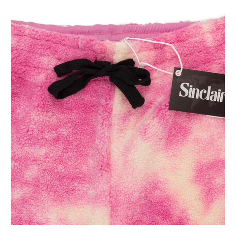 Sinclair Fleece Cozy Sweatpants Pink Tie Dye