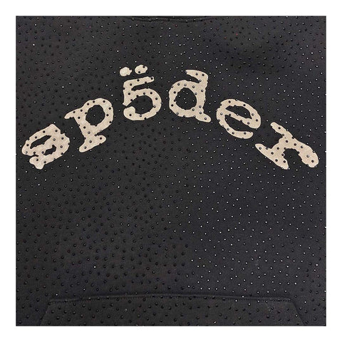 Sp5der Worldwide AOP Webstone Hoodie Black