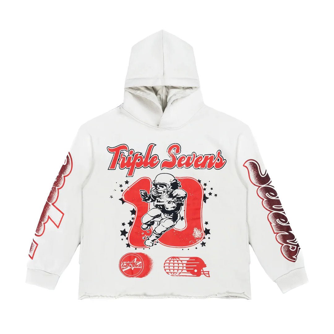 Triple Sevens All Star Hoodie White Red