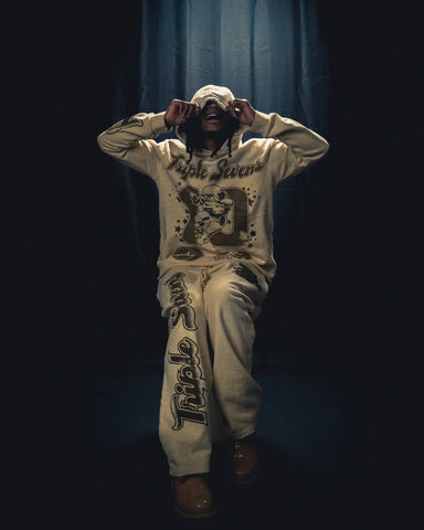 Triple Sevens All Star Sweatpants Brown Cream