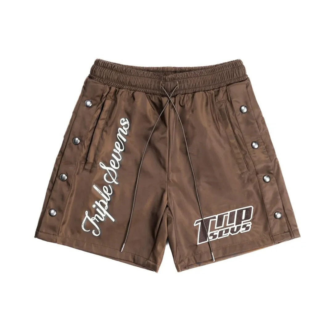 Triple Sevens Nylon Shorts Brown
