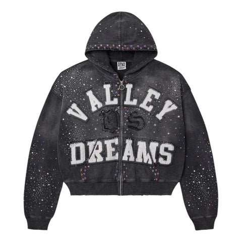 Vale Forever Classico Zip Up Hoodie Black
