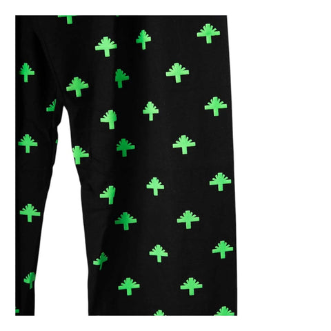 Vertabrae Everyday Logo Sweatpants Black Neon Green