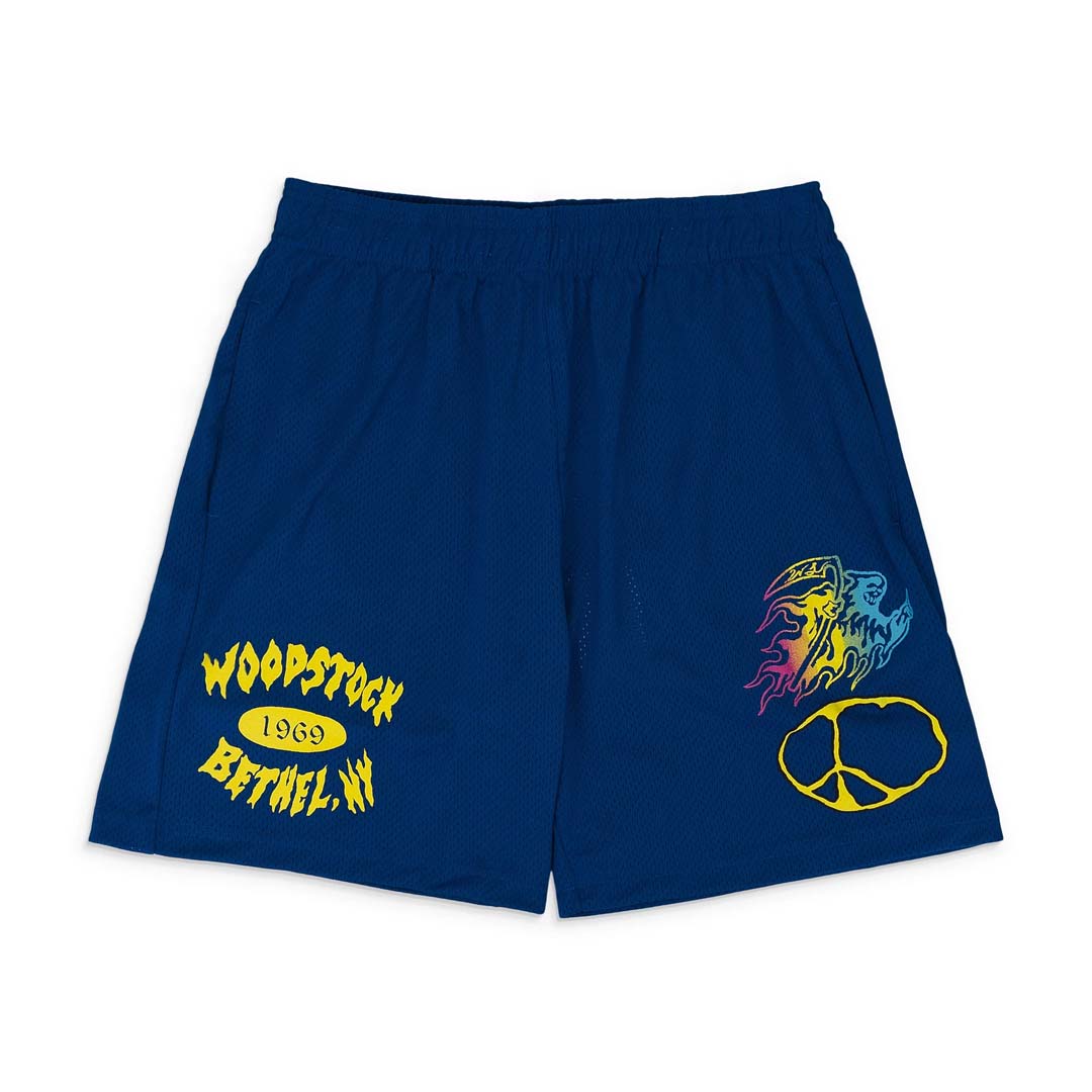 Warren Lotas Woodstock Mesh Navy Shorts