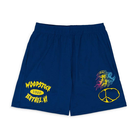 Warren Lotas Woodstock Mesh Navy Shorts